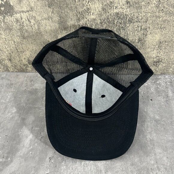 Vision Wheel Black Adjustable OS Trucker Snapback Cap - Picture 6 of 7
